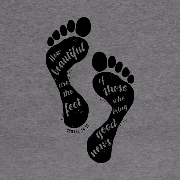 Beautiful Feet Romans Bible Memory Verse Acronym by cottoncanvas